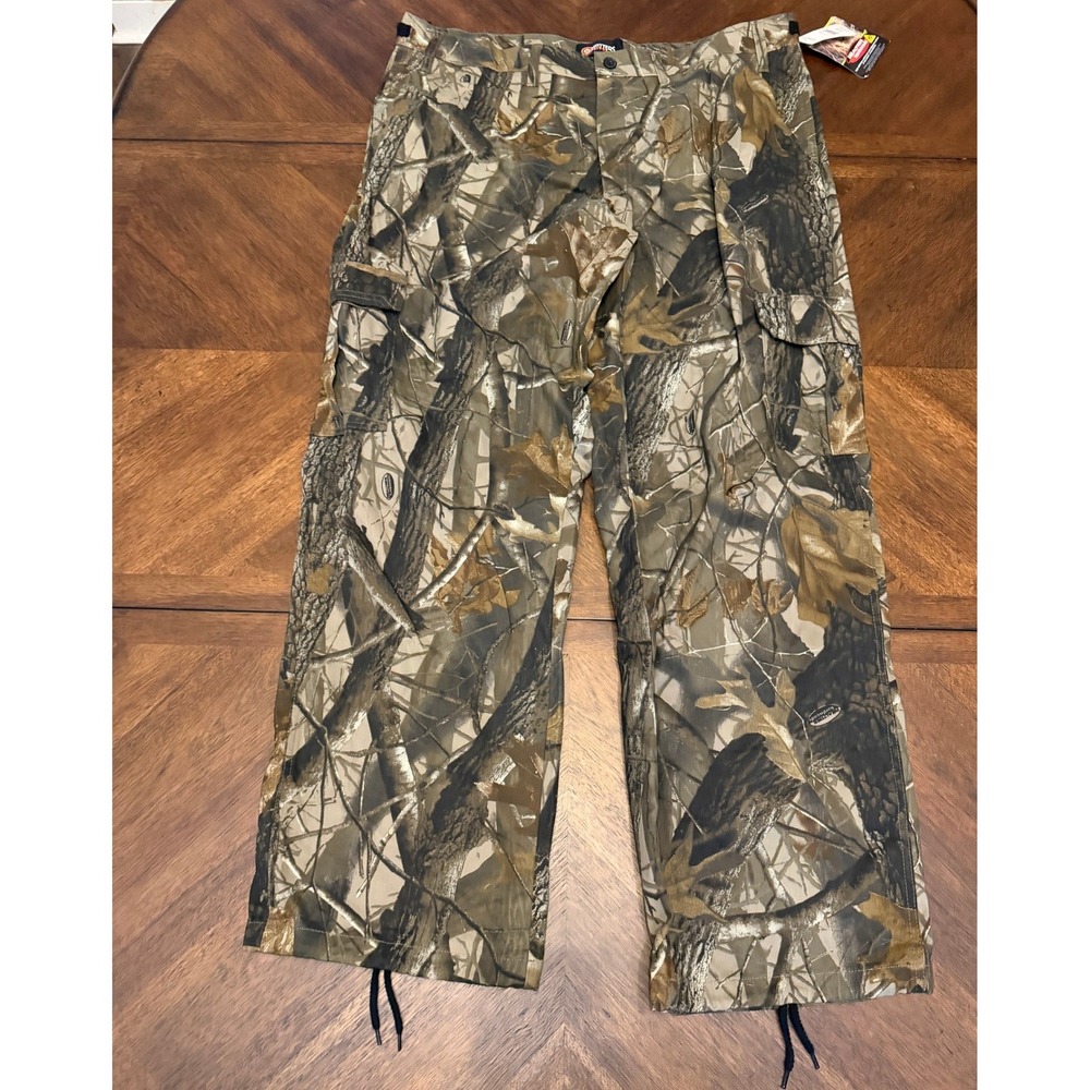 Outfitters Ridge Mens Realtree Hardwoods HD Camo Cargo Pants Organic Cotton XL‎